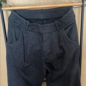 Lululemon Athletica Black Track Pants with Elastic Waistband